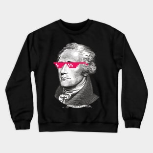 Awesome Pink Shades Alexander Hamilton Crewneck Sweatshirt